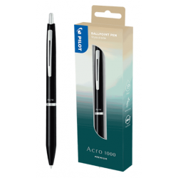 PILOT ΣΤΥΛΟ ΚΟΥΜΠΙ BALLPOINT ΜΑΥΡΟ ΜΕΛΑΝΙ BLISTER 1.0mm ACRO 1000 ΜΑΥΡΟ