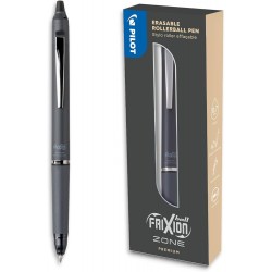 PILOT ΣΤΥΛΟ CLICKER ΜΑΥΡΟ ΜΕΛΑΝΙ BLISTER 0.7mm FRIXION BALL ZONE ΓΚΡΙ