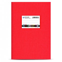 Τετράδιο 50 φύλλα 17x25 Κόκκινο Ριγέ Salko (2098)