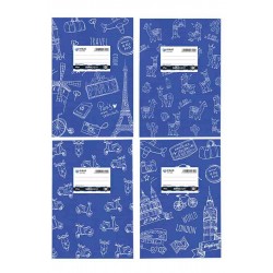 ΤΕΤΡΑΔΙΑ SALKO DESIGN BLUE 17Χ25 50φ ΡΙΓΕ ΤΕΤΡΑΔΙΑ SALKO DESIGN BLUE 17Χ25 50φ ΡΙΓΕ