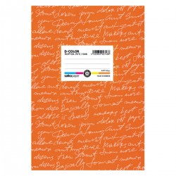 ΤΕΤΡΑΔΙΑ SALKO D-COLOR 17Χ25 50φ ΡΙΓΕ ΠΟΡΤΟΚΑΛΙ