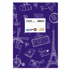 ΤΕΤΡΑΔΙΑ SALKO D-COLOR 17Χ25 50φ ΡΙΓΕ ΣΚΟΥΡΟ ΜΠΛΕ