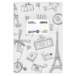 ΤΕΤΡΑΔΙΑ SALKO D-COLOR 17Χ25 50φ ΡΙΓΕ ΛΕΥΚΟ