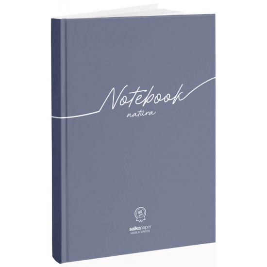 Salko Paper Natura Σημειωματάριο 96 Φύλλων Α4 Ριγέ Μπλε 7966