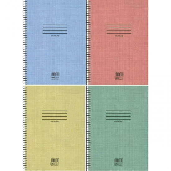 ΤΕΤΡΑΔΙΟ ΣΠΙΡΑΛ COLORLINE Α4 5 ΘΕΜ. (7860)