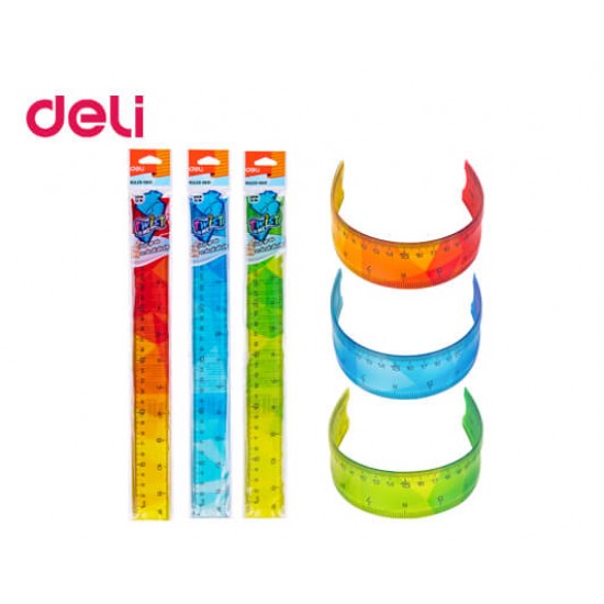 DELI ΥΠΟΔΕΚΑΜΕΤΡΟ ΕΥΚΑΜΠΤΟ 30cm BLISTER TWISTME ΑΣΣΟΡΤΙ DELI ΥΠΟΔΕΚΑΜΕΤΡΟ ΕΥΚΑΜΠΤΟ 30cm BLISTER TWISTME ΑΣΣΟΡΤΙ