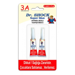 Dr Shock κόλλα στιγμής 2x3gr, (τύπου logo) Dr Shock κόλλα στιγμής 2x3gr, (τύπου logo)