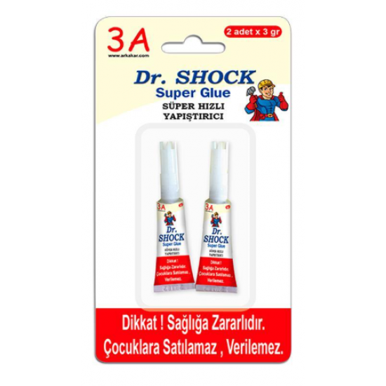 Dr Shock κόλλα στιγμής 2x3gr, (τύπου logo) Dr Shock κόλλα στιγμής 2x3gr, (τύπου logo)