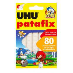 UHU TACK BLISTER 80 ΤΕΜΑΧΙΑ 10x10mm PATAFIX SONIC ΛΕΥΚΟ