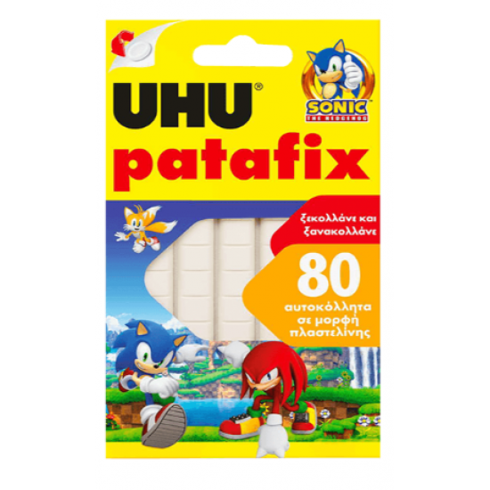 UHU TACK BLISTER 80 ΤΕΜΑΧΙΑ 10x10mm PATAFIX SONIC ΛΕΥΚΟ